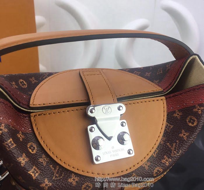路易威登LV 頂級原單 M52276 Duffle手袋 2018秋冬系列 經典旅行箱貼紙圖案 復古風格 手提肩背包  YDH2464
